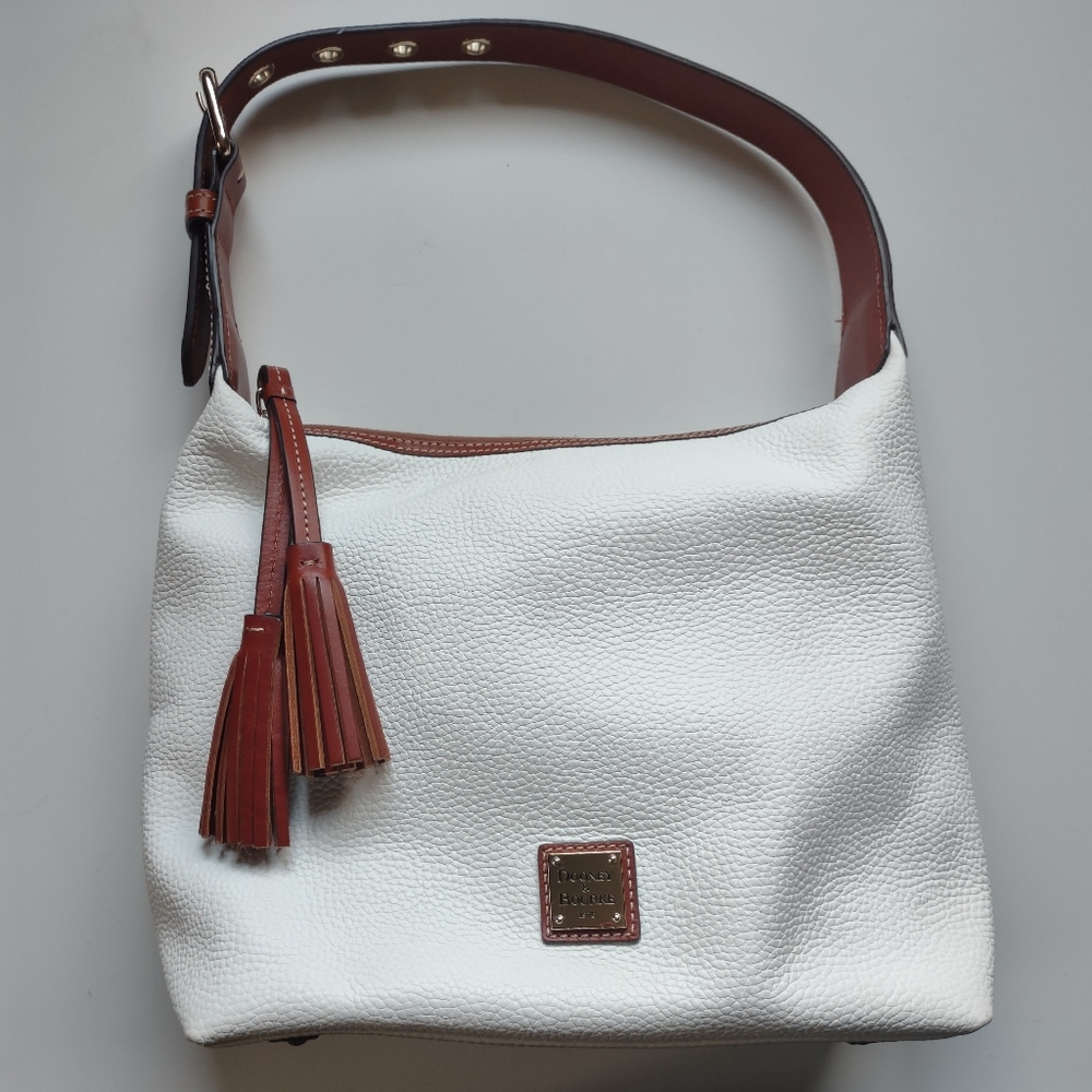 Dooney & Bourke Paige Sac White Pebble Leather Handbag